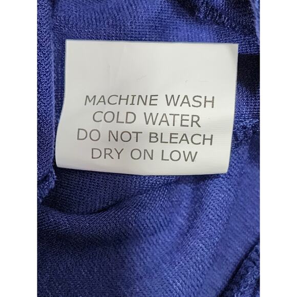 NEW True Love USA High Waist Slim Fit Zipper Hem Pants Size M Blue Black Stretch - Picture 7 of 13